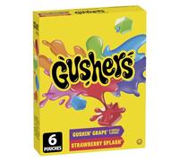 Betty Crocker Gushin Grape/Strawberry Gushers, 6ct 138g {Canadian}