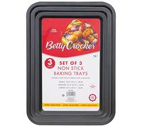 Betty Crocker Non-Stick Baking Tray Set 3 Pack