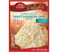 Betty Crocker Delights Super Moist Party Rainbow Chip Cake Mix 15.25 Oz (Pack of 2) 2