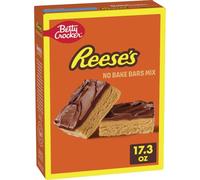 Betty Crocker Reese's Peanut Butter Bar No Baking 500ml | Features Hershey Milk Chocolate Icing No Baking Required, Refrigerate 20 Minutes, Makes 15 Servings