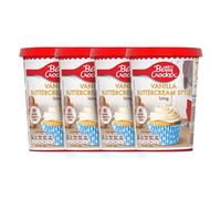 Betty Crocker Vanilla Buttercream Style Icing 4x400g - Ready to Spread - Smooth & Creamy Frosting for Cakes & Cupcakes - Gluten Free - Vegetarian Friendly