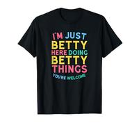 Betty Here Doing Betty Things Funny Betty Name T-Shirt