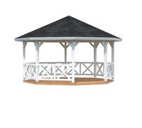 Betty M (18.0m2) Octagonal Wooden Garden Gazebo