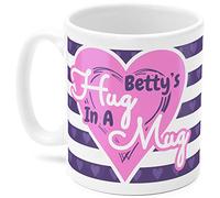 Betty Mug, Cup, Betty's Hug in A Mug, (Pink and Purple)