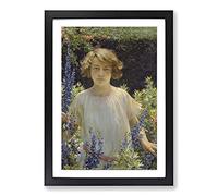 Betty Newell by Charles Curran Framed Print | A2 Black Framed Wall Art | Ready to Hang | Modern Nature Picture | Living Room Bedroom Lounge Office