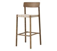 Betty TK15 75 cm natural webbing bar stool in smoked oiled oak Chêne fumé one size
