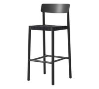Betty TK15 ash bar stool with black straps 75 cm Black one size