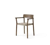 Betty TK9 Dining Chair With Armrests Smoked Oak/Natural