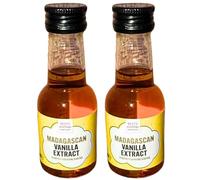 Betty Winters Madagascan Vanilla Extract 2 Pack - 2 x 38ml - Pure Vanilla Essence for Baking & Desserts - Includes Gifty Goodness Shopping List
