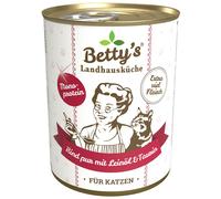 Betty's Country Kitchen Can For Cat - Pure Beef With Flaxseed Oil 6 X 400G