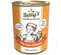 Betty's Country Kitchen Cat Food Can - with Duck & Taurine 6 x 400g (14.96€/kg)