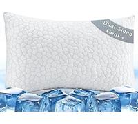 BETU Cooling Pillows for Hot Sleeping, Shredded Memory Foam Pillows Standard Size Set of 1,Adjustable Soft & Firm Gel Bed Pillow for Side, Back, Stomach Sleepers Gery