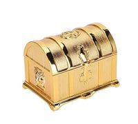 Betued Golden European Style Retro Treasure Chest Jewellery Box, Pirate Style Jewellery Container, Classical Jewelry Storage Box