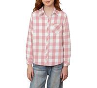 Betusline Girls Womens Floral Print Long Sleeve Button Down Shirt, F Pink #3, 8-9 Years