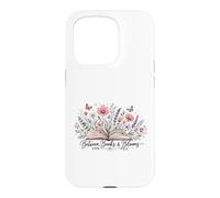 Between Books And Blooms Book Lover Reader Wildflowers Case for iPhone 15 Pro