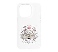 Between Books And Blooms Book Lover Reader Wildflowers Case for iPhone 15 Pro