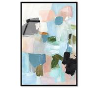 Between Colors - Ira Colmeva Framed Acrylic Print Sage Wall Decor by Art Remedy, Black Frame, 16 x 24