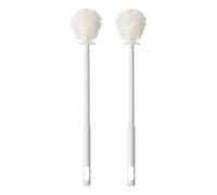 Between Toe Brush, 2PCS Long Handle Silicone Toe Scrubber, Soft Bristle Foot Brush for Shower, Gentle Bath Cleaning Tool for Feet, Heels, Toes, Perfect for Women, Men, Elderly Use