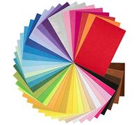 BetyBedy 8 x 12 Inches 40Pcs Felt Sheets, Assorted Colors, Non Woven, 1mm Thick, Stiff Felt Paper for DIY Crafts