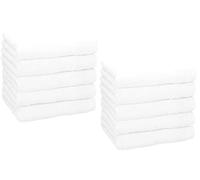 Betz 10 Piece Wash Cloths Set PREMIUM 100% Cotton Size: 30 x 30 cm colour white