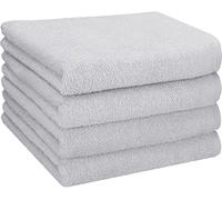 Betz BERLIN 4 pieces Hand Towels Set Size 50x100 cm 100% Cotton Color silver grey - BERLIN