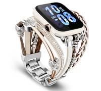 beu1st Compatible with Apple Watch Band 41mm for Women, Boho Bracelet for Apple Watch 40mm 38mm, Multilayer Leather Wrap Braided Strap for iWatch Series 10/9/8/7/6/5/4/3/2/1/SE