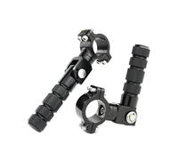 BEUAOCK 22mm 25mm 28.8mm Universal Motorcycle Highway Bar Foot Pegs 360 Rotatable 7/8-1 1/8inch Inch Crash Bar Foot Pegs Rests Footrest(Black)