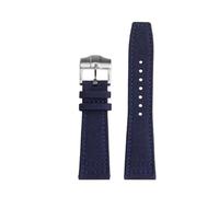 BEUAOCK Canvas WatchBand Compatible With AP CODE 11.59 Series 15210 26393 Nylon Canvas Watch Strap Accessories Bracelet Wristband 20mm 21mm 22mm(B Blue silver,22mm)
