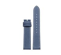 BEUAOCK Compatible With Hermès H-hour, The H-hour Watch Strap Leather Hermès Orange, Gold Brown And Elephant Gray Watchband(Blue White,22mm)