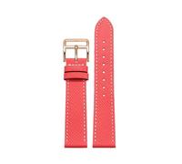 BEUAOCK Compatible With Hermès H-hour, The H-hour Watch Strap Leather Hermès Orange, Gold Brown And Elephant Gray Watchband(Red White-R,18mm)