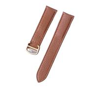 BEUAOCK Compatible With Sheepskin strap replacement Cartier London solo key strap men and women leather strap bracelet(Golden brown rose,18mm)