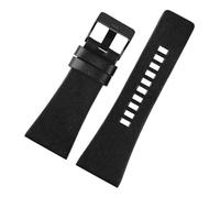 BEUAOCK Leather Watchband Compatible With Diesel Watch Belt DZ7257 1657 4323 7314 7313 7371 Leather Watch Chain Black 22 24 26 28 30 32mm(B-Black blackr,24mm)