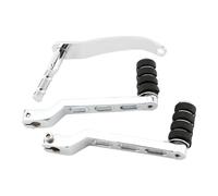 BEUAOCK Motorcycle Heel Toe Gear Shifter Shift Rod Lever Arm Black/Chrome Compatible with Harley Softail Slim FLSL Fat Boy Deluxe Heritage 2018-Up(B Chrome)