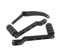 BEUAOCK Motorcycle Heel Toe Gear Shifter Shift Rod Lever Arm Black/Chrome Compatible with Harley Softail Slim FLSL Fat Boy Deluxe Heritage 2018-Up(B Black)