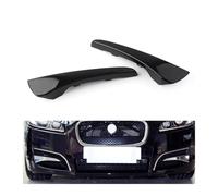 BEUAOCK Pair Glossy Black Car Front Bumper Insert Lower Molding Trim Decoration Compatible With Jaguar XF 2012-2015 C2Z20503 C2Z20499