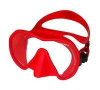Beuchat Maxlux S Diving Mask for Narrow Face Shapes, Colour: Red