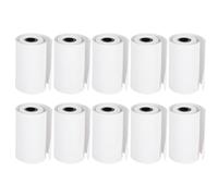 Beufee 10Pcs Mini Printer Paper, Thermal Paper Thermal Sticker Paper Rolls Mini Printer Sticker Paper Self Adhesive Sticker Paper Wrong Question Photo Printing Student Pocket Tool
