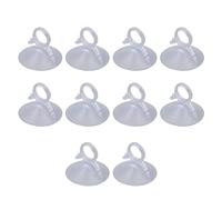 Beufee 20PCS Car Window Suction Cup, Transparent Heavy Duty Pvc Sucker Window Shade Hooks with Pull Ring for Solar Panel Tile
