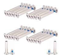 Beufee 20Set 31mm / 36mm Skate Wheel Socket Screw Inline Roller Skate Screws Shaft Hex Replacement Parts for Inline Skating Wheels (Inner length 36mm)