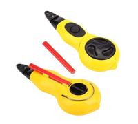 Beufee 2pcs Chalk Line Marker, Ink Marker Auto Callback String Level Instrument Tool Measuring Layout Chalk Lines for Making Wood Table Chair Desk Shelf Sofa Bed