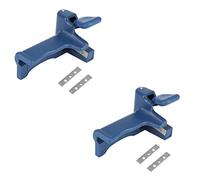 Beufee 2pcs Edgebanding End Trimmer, Plastic Handle Edge Trimmer Handle Edge Trimmer Edgebanding End Trimmer Banding Straight Round for Woodworking