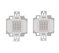 Beufee 2Pcs High Power LED Chip, 395-400Nm UV Purple LED Integrated Chips COB Ultraviolet Light Lamp Beads Ultra Violet Bulb Lamp Beads DIY Lighting (10W)