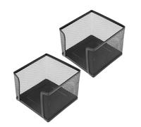 Beufee 2PCS Metal Mesh Desk, Mesh Desk Organiser Mesh Desk Tidy and Pen Holder Sticky Note Holder Stationery Organisers for Home, Office, School, Classroom, Workshop