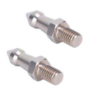 Beufee 2pcs Tripod Spikes, M8 Foot Spike Replacement Rubber Tip Photography Accessory with Adapter for Outdoor