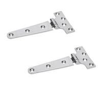 Beufee 316 Stainless Steel T Hinges Marine Grade, T Shape Ship Boat Hatch Hinge Cabinet Door Hardware Accessories (M)