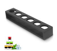 Beufee 6 Holes Shot Glasses Holder, Shot Glass Shelf Tray Drinks Serving Board Organizer for Liquor Shots Whisky Brandy Vodka Rum Home Party Bar(01), Not Include Wine Glass