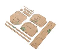 Beufee Acrylic Template, Leather Pattern Template Shoulder Bag Template Clear Precise Positioning Handbag Leather Templates for DIY Handicraft