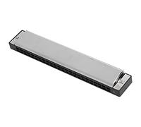 Beufee Blues Harmonica, Tremolo Harmonica Diatonic Harmonica for Professional Player D Key 24 Hole Playing Mouth Organ Wind Musical Instrument with Box Cloth