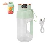 Beufee Bottle Portable Blender, Mini Blender Portable Juicer Shakes and Smoothies Blender Small Blender 150w 1200ml Juicer Cup Blender Bottle Portable Blender Maker Fresh Juice Blender (Green)
