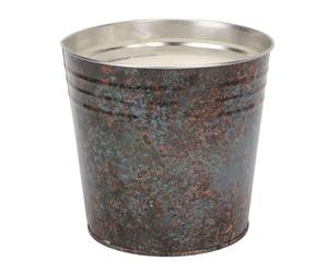 Beufee Citronella with Lemon Large Bucket Candle, 3 Wick, 100-110 Hour Burn Time, Outdoor & Indoor Use, Smokeless Soy Wax, Rustic Iron Design